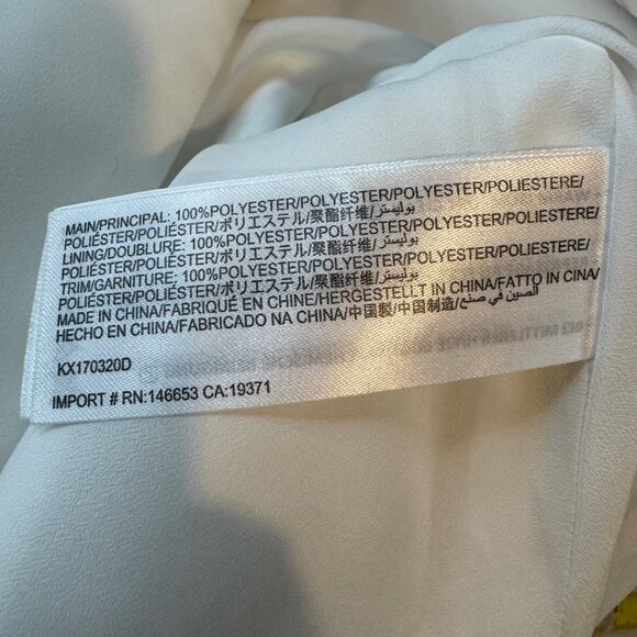 Keepsake Mini Fit Flare Dress Solid White Sleeveless Backless Braided Size M - Picture 7 of 16